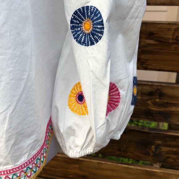 NWT! Madewell  embroidered Off the Shoulder - Picture 4 of 5